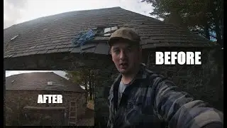 Outbuilding roof repair - I did it myself!!