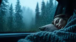 Ultimate Rain Sounds for Sleep | Cozy Car Night in the Forest 🌲🚗