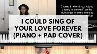 I COULD SING OF YOUR LOVE FOREVER | Piano + Pad Cover | Worship Keyboard Tutorial