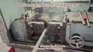 horizontal two roll straightening machine for Tempering or quenching bar
