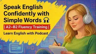 Speak English Confidently with Simple Words 🎧 | A2&ndash;B2 Fluency Training | Learn English with Podcast