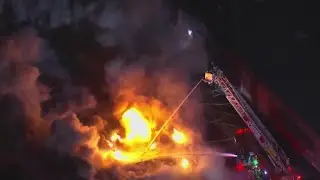 Fire chief gives update on massive fire in Schaumburg