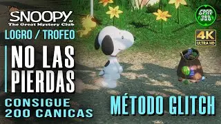 Snoopy & The Great Mystery Club | Logro / Trofeo: No las pierdas (Conseguir 200 canicas) PERDIBLE
