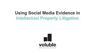 Voluble Insights: Using Social Media Evidence in Intellectual Property Litigation
