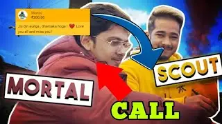 Scout call mortal | scout call mortal in live stream | mortal send superchat to scout |