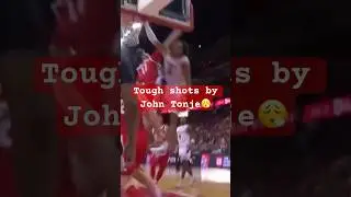 Tough shots by John Tonje😮&zwj;💨 #basketball #nba #collegebasketball
