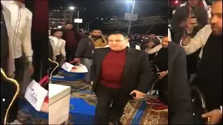 وصول كينج مصر صبرى باشا نخنوخ ورجل الأعمال أحمد أبو هشيمة فى افتتاح صالون ابراهيم الصغير