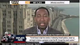 ESPN First Take | Jonathan Vilma to Tom Brady: 'Lawyer Up and Beat the NFL in Court'
