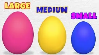 Learn Sizes with Surprise Eggs for Kids