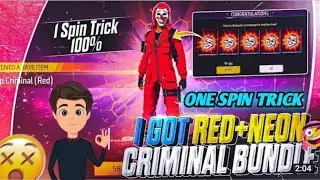 New Red Criminal Bundle Event 😊😊 One Spin Trick 🥵🥵 #ODIAGAMER 99