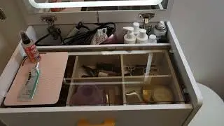 3-in-1 Vanity Desk with LED Mirror & Power Outlet &ndash; Flip-Up Dressing Table with Charging Station