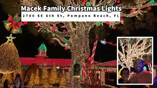Macek Family Christmas lights display at  2700 SE 6th St, Pompano Beach, FL | #vlogmas2022