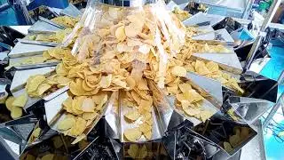 Automatic Potato Chip Bagging Machine | Nitrogen Flush Snack Packaging Line