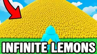 I Made INFINITE LEMONS in ROBLOX SELL LEMONS...