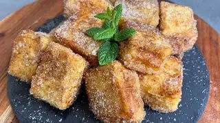 😋 LECHE FRITA, receta fácil, rápida y cremosa 🥰 #recetas #cocinaespañola #postres