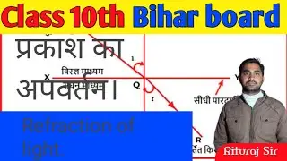 प्रकाश के अपवर्तन के प्रभाव(Effects of refraction of light) physics class 10th