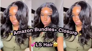 Best Affordable AMAZON Bundles With Closure UNDER $100   |ft LS HAIR✨