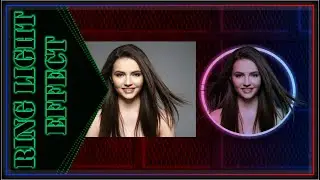 How to Create a Custom Ring Light Effect to an Image. #effects #ringlight #coreldraw #photoediting