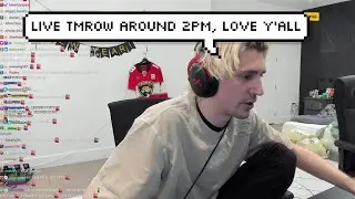 xQc Confirms to be Live Tomorrow Around 2 PM EST after Ending Stream for Dinner with Family