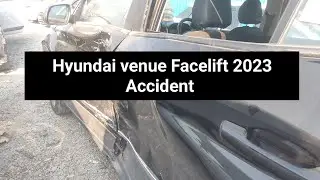 Hyundai Venue Facelift 2023 Accident | Build Quality of Venue ,is car is safe @hyundaiindia