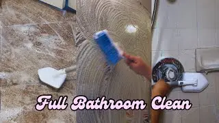 Full Bathroom Deep Clean🛁✨Relaxing ASMR Sounds🎧