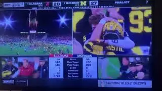 Michigan stuns Alabama with big time defensive stand!!!!! 🏈