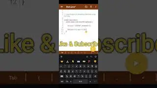 Java program to reverse a number using for loop | Java program example | Java tutorial