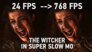 The Witcher Netflix Scenes In Super Slow Motion | 24 fps to 768 fps