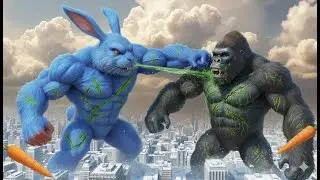 King Kong vs The Giant Rabbit – The Most Intense Christmas Battle!