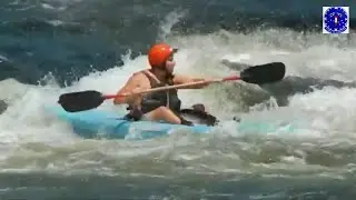 KAYAKING ROANOKE RIVER WELDON BOAT RAMP, NC WHITE WATER