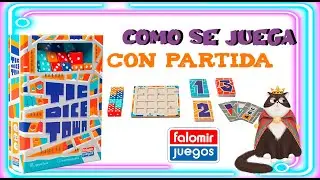 🔴🔵🟠🃏🎲TIC DICE TOWN ¿Cómo se juega? + Partida (Gameplay) * FALOMIR * 🃏🎲🔴🔵🟠