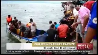 38 people dead, 15 still missing in Philippines ferry accident