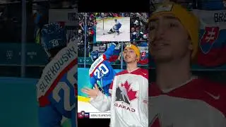 It&rsquo;s been unhinged😭 ARE YOU NOT ENTERTAINED?! #hockey #olympics #slovakia #italy #canada
