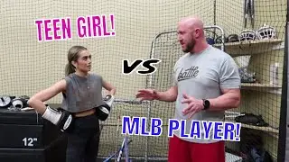 Teen Girl Works Out With MLB Player!