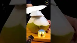 Amazing coconut peeling skills 🤯😱 #coconutcutting #coconut #coconutwater #shorts