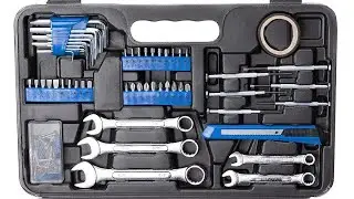 CARTMAN 148Piece Tool Set General Household Hand Tool Kit with Plastic Toolbox Storage Case Blue