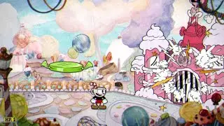 Baronness Von Bon Bon (Simple Mode) with Cuphead and Spreadshot weapon | Cuphead