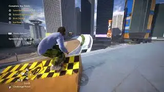 Skate. &mdash; Five Hole All Goals Guide (End Slam In Dumpsters Stunt Challenge, Hippy Jump Trick)