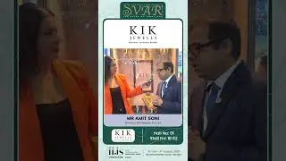 Mr. Amit Soni of KIK Jewells with SVAR Media Network, in an exclusive conversation at IIJS Premiere.