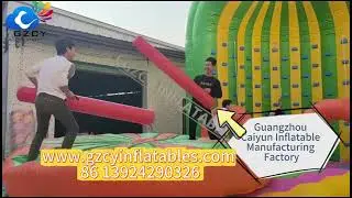 Giant Inflatable Theme Park with Pop Obstacle Courses Inflatable Obstacle Course for Adults