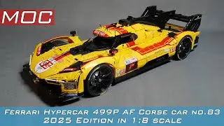 Ferrari Hypercar 499P AF Corse car no.83. 2025 Edition in 1:8 scale.