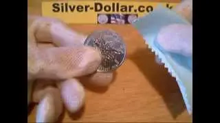 How to remove milk spots from silver coins