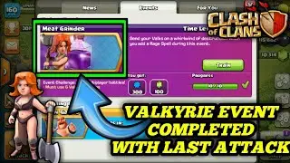 MEAT GRINDER:Valkyrie Event Completed||Best Attack Strategy ||Clash of Clans