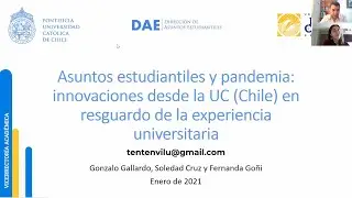 Jornada de Gesti&oacute;n de Educaci&oacute;n Superior. Ponencia de Gonzalo Gallardo, Soledad Cruz, Fernanda Go&ntilde;i.