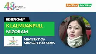 I thank Ministry of Minority Affairs for organising Hunar Haat - K Lalmuanpull, Mizoram