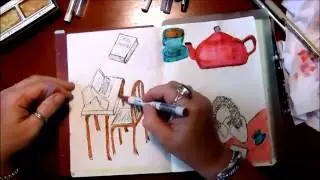 New Omni/Common Place Journal Flip, Supplies, Process