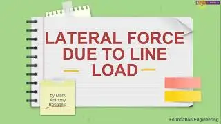 Lateral Force Due to Line Load w/ Sample Problem by Marga Antoinette