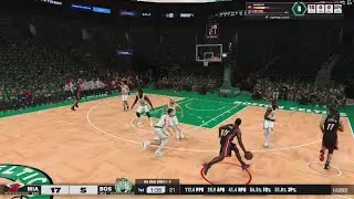 NBA 2K25 Boston Celtics vs Miami Heat Road to championship Game 3