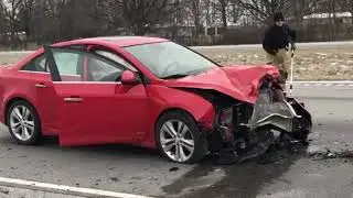 Accident on US 41 involving tractor and car ties up traffic