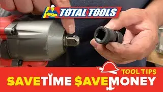 Milwaukee 1/2-Drive Socket to 1/4-Hex Quick Change Adaptor - Shockwave